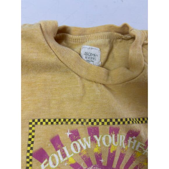 Girls Modish Rebel XS Butterfly Graphic Distressed Tee - Picture 2 of 3